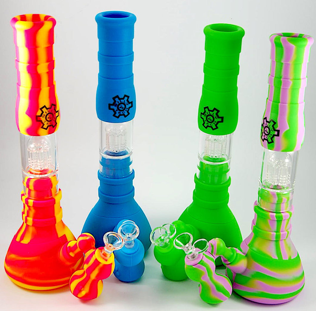 SILICONE BEAKER WATER PIPE