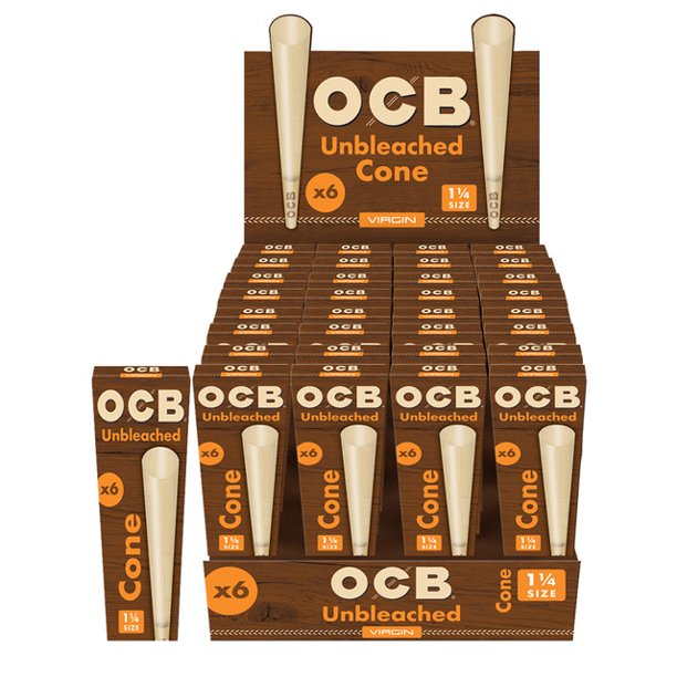 OCB 1 1/4 BULK CONES 6 PACK