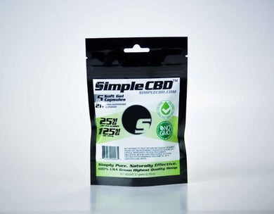 Simple CBD Soft Gel Capsules ( 5ct)