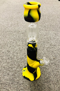 Tall Stand Up Hybrid Silicone Water Pipe
